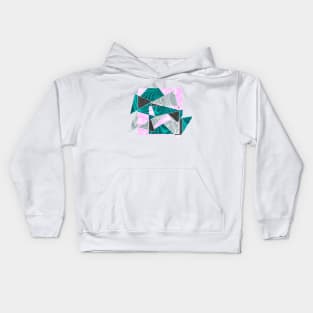 Abstract Triangles #1 Kids Hoodie